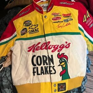 Chase Authentics Kids Racing Jacket - Red, Yellow, White